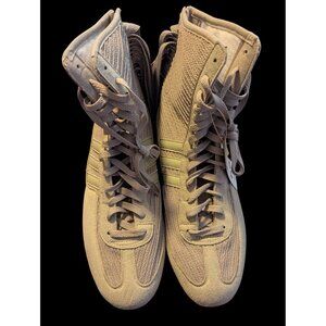 Adidas Stella McCartney ASMC Rasant V3 Gray Fringe High-Top Sneakers Size 8.5